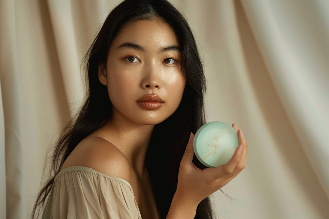 Beautiful woman holding skincare cream - Lyta FAQ