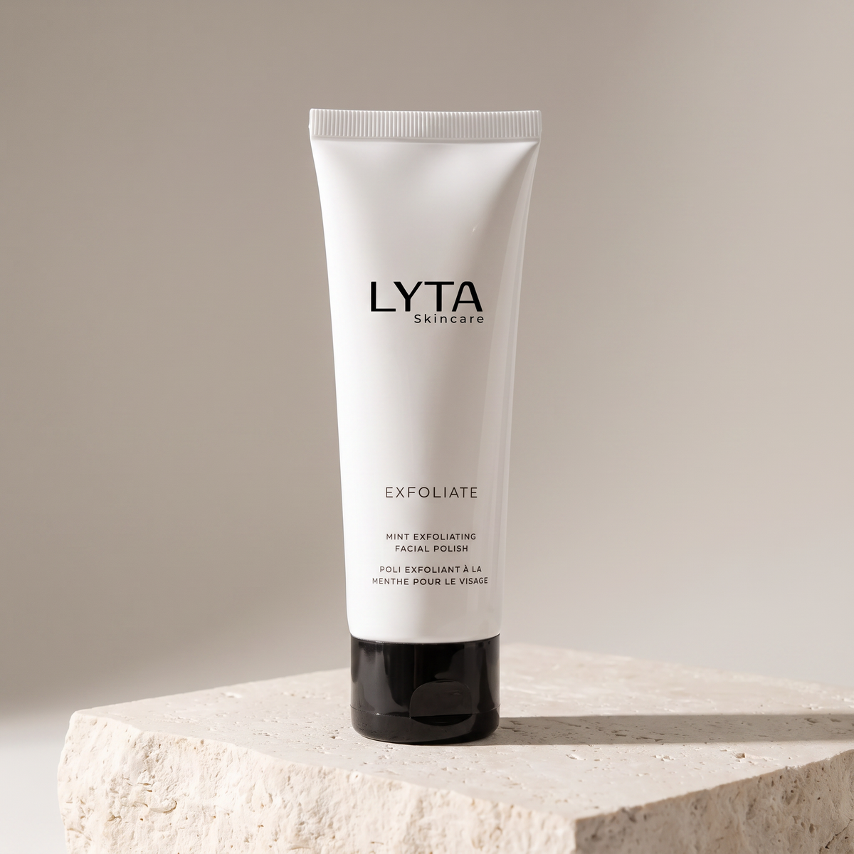 LYTA Mint Exfoliating Facial Polish, studio product photograph