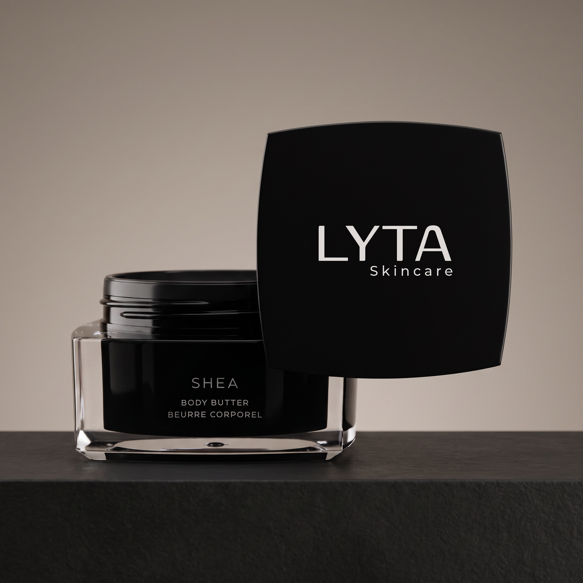 LYTA Shea Body Butter, studio product photograph