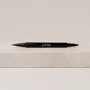 LYTA Dual Tip Eye Definer Pen - Black, studio product photograph