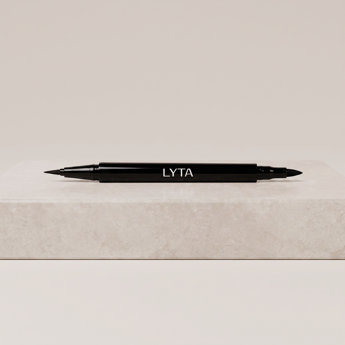 LYTA Dual Tip Eye Definer Pen - Black, studio product photograph