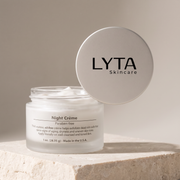 LYTA Night Renewal Creme, studio product photograph