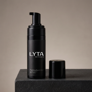 LYTA Foaming Beard Wash, studio product photograph