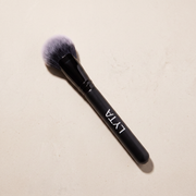 LYTA Cheek Fan Brush, studio product photograph